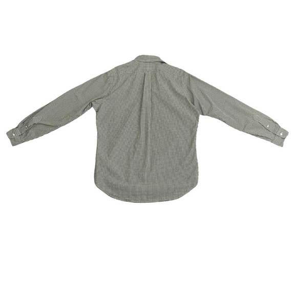 Polo Ralph Lauren Men's Classic Fit Gingham Casual Green Button Down Shirt L 16 - Picture 4 of 9